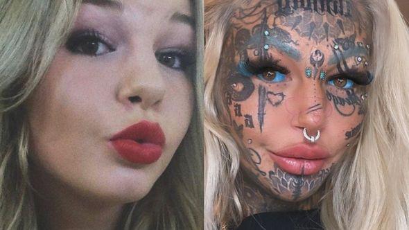 Amber Luk prije i poslije tetoviranja - Avaz