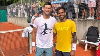 Novak Đoković trenirao s indijskim teniserom: "Dobar trening prije odlaska na Rolan Garos"