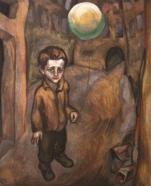 „Dječak sa balonom“, najpoznatija Romanova slika ciklusa „Djeca ulice“   - Avaz