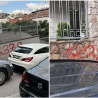 Na ambasadama Mađarske i Slovačke ispisani grafiti s brojem ubijenih u Srebrenici