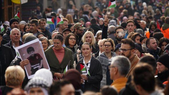Protest podrške Palestini - Avaz