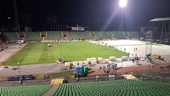 Stadion Koševo nakon trodnevnog nastupa Dine Merlina - Avaz