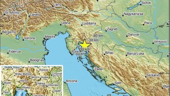 Slabiji zemljotres pogodio Hrvatsku - Avaz