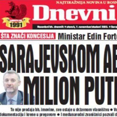 Danas u "Dnevnom avazu" čitajte: Sarajevskom aerodromu milion putnika više