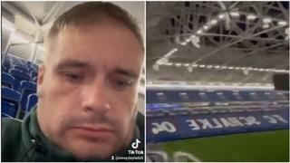 Video / Engleski navijač se napio i zaspao na tribinama, pa se probudio na potpuno praznom stadionu