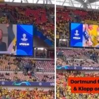 Video / Pogledajte kako su navijači Borusije reagovali kada su na ekranu prikazani Murinjo i Klop