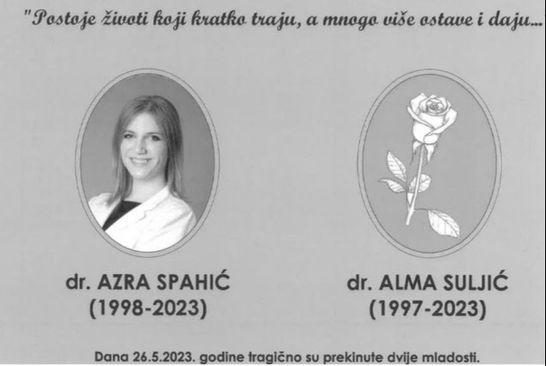 Azra Spahić i Alma SUljić spomen- ploča - Avaz