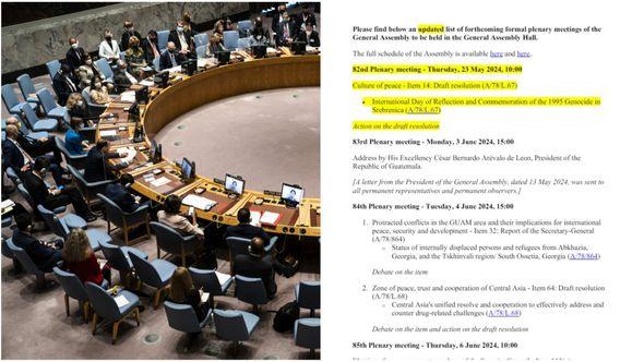 Generalna skupština UN-a: Zakazana za 23. maj - Avaz