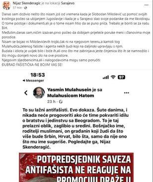 Facebook status Nijaza Skenderagića - Avaz