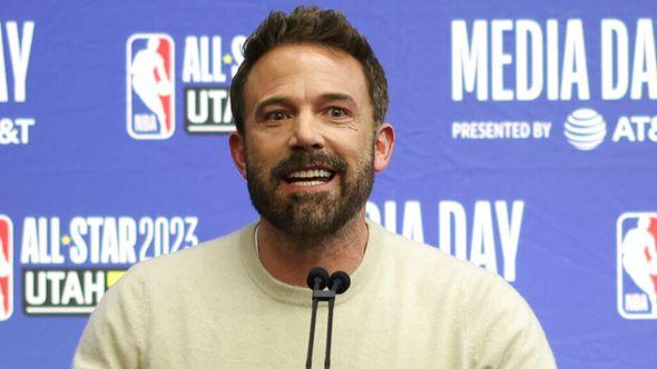Actor, writer and director Ben Affleck addresses the media regarding his new Michael Jordon movie "Air" at an NBA basketball All-Star event Friday - Avaz
