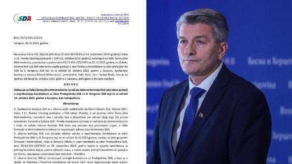 Mehmedović: Odbijena mu kandidatura za predsjednika SDA - Avaz