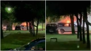 U Hrasnom izgorio automobil, vatrogasci zaustavili širenje požara