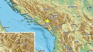 Još jedan zemljotres pogodio Crnu Goru: Epicentar u blizini granice sa BiH