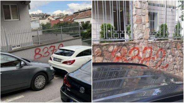 Grafiti osvanuli na ambasadama Slovačke i Mađarske - Avaz