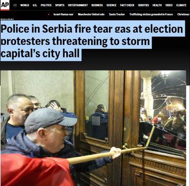 Associated Press o haosu u Beogradu - Avaz