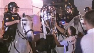 Trofej Lige prvaka stigao i do policajca na konju: U pitanju je otac igrača Reala
