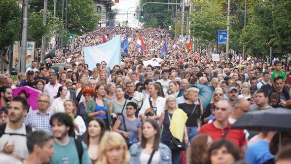 Protest "Srbija protiv nasilja" - Avaz