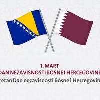 Ambasada Države Katar čestitala Dan nezavisnosti BiH