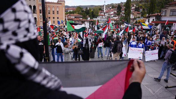 Skup podrške Palestini u Sarajevu - Avaz
