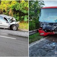 Užas kod Mladenovca: Jedno poginulo, 30 povrijeđeno, bus i džip neprepoznatljivi