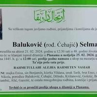 Poznat termin dženaze ubijene Selme Baluković: Iza nje ostalo dvoje djece