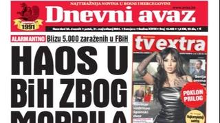 U današnjem "Dnevnom avazu" čitajte: Haos u BiH zbog morbila