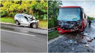 Užas kod Mladenovca: Jedno poginulo, 30 povrijeđeno, bus i džip neprepoznatljivi
