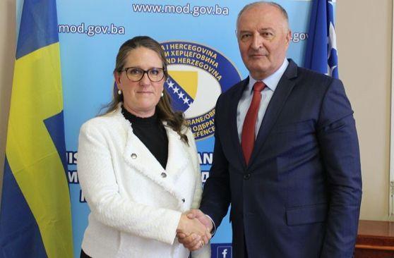 Ministar Helez na početku sastanka poželio je dobrodošlicu ambasadorici Lagorlof - Avaz