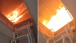 Video / Dramatičan snimak požara unutar prostorija "Elektrokrajine" 