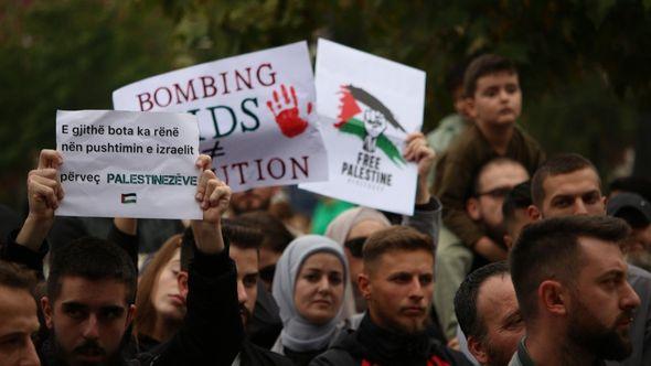 Priština: Protest podrške Palestini - Avaz