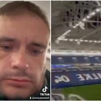 Video / Engleski navijač se napio i zaspao na tribinama, pa se probudio na potpuno praznom stadionu