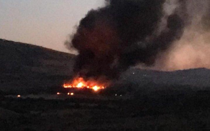 Požar u turskoj vojnoj zoni u blizini sirijske granice