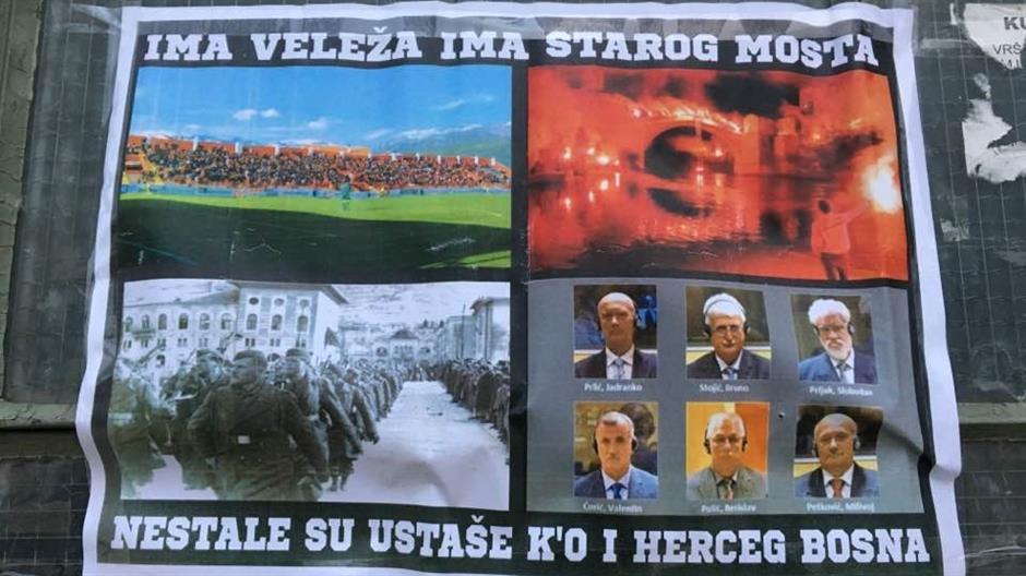 U Mostaru osvanuli plakati "Ima Veleža, ima Starog mosta"