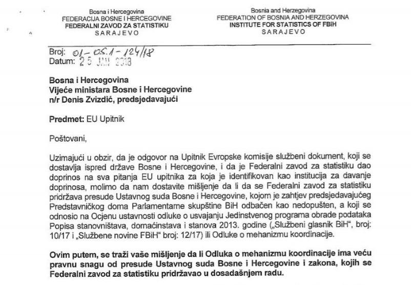 Faksimil dijela pisma koji je poslao Kremić - Avaz