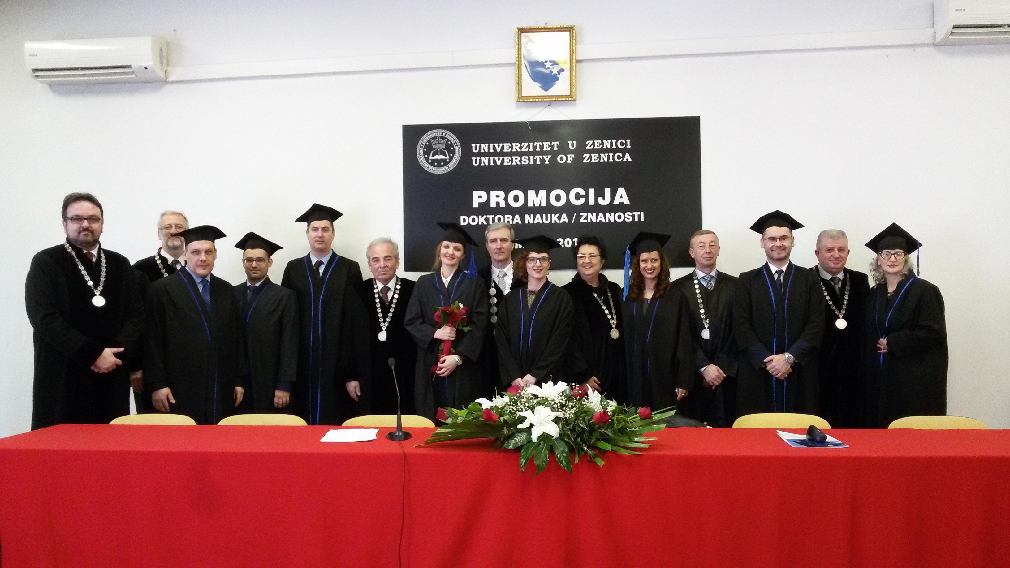 Univerzitet u Zenici: Promovirano devet doktora nauka