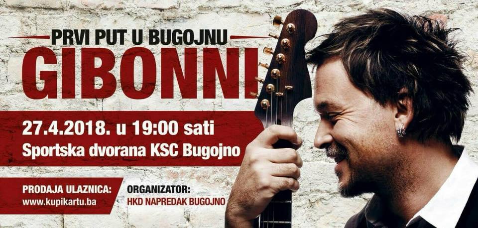 Prvi Gibonnijev koncert u Bugojnu 27. aprila