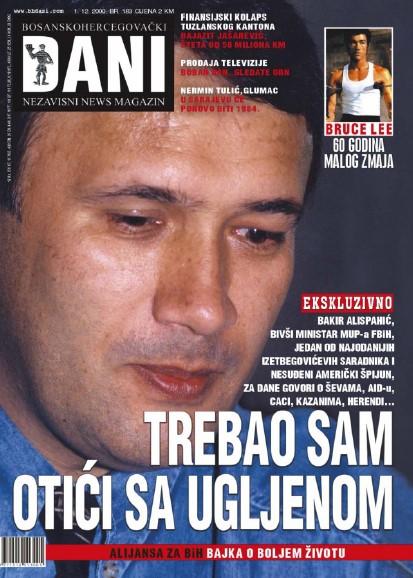 Naslovnica 183. broja magazina “Dani”: Ekskluzivna ispovijest Bakira Alispahića objavljena 1. decembra 2000. godine - Avaz