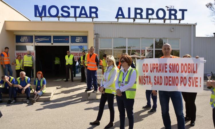 Sindikat Zračne luke Mostar najavio novi štrajk upozorenja
