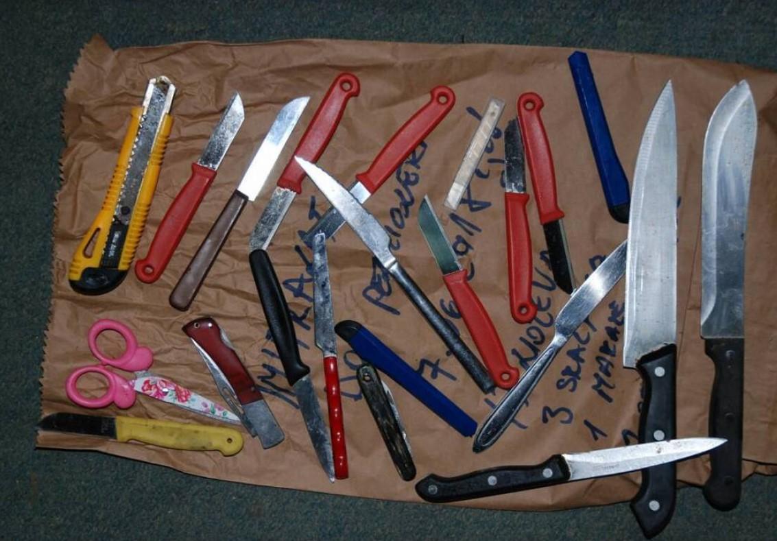 U pretresima objekata koje koriste migranti u Bihaću pronađeni noževi, palice, čekići, skalpeli...