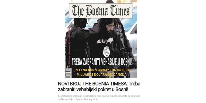 Novi broj "The Bosnia Timesa": Treba zabraniti vehabijski pokret u Bosni!