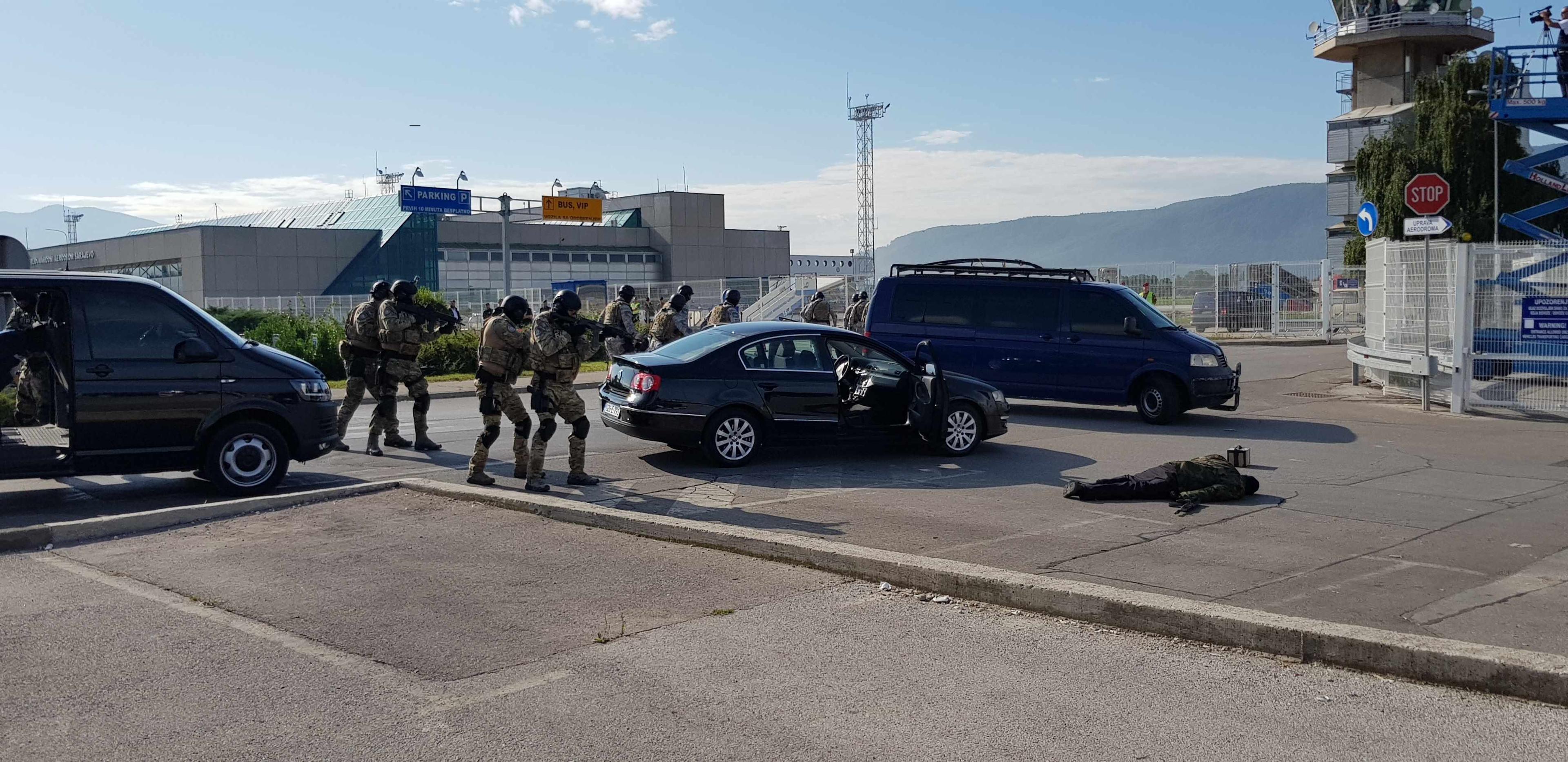 Simulacija pokušaja oružanog napada i talačka kriza na Aerodromu Sarajevo