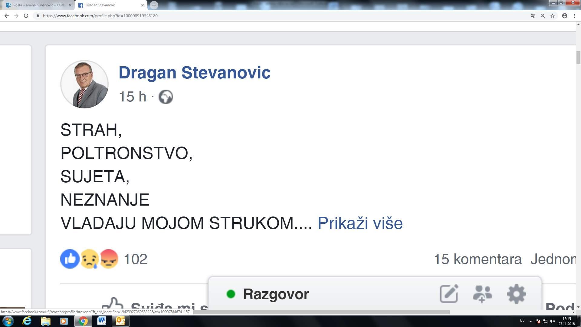 Komentar bivšeg člana Komore dr. Stevanovića - Avaz