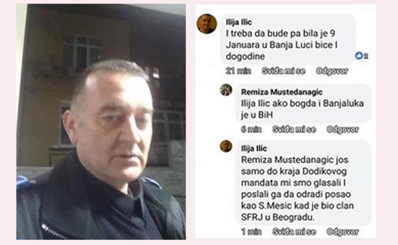 Policajac Ilija Ilić pod istragom zbog javne podrške podjeli BiH