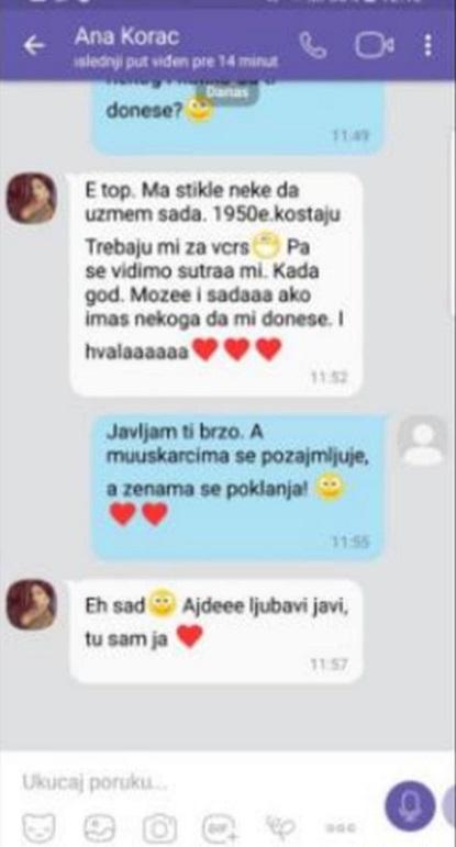 Prepiska Ane Korać i Đorđa Zafirovića - Avaz