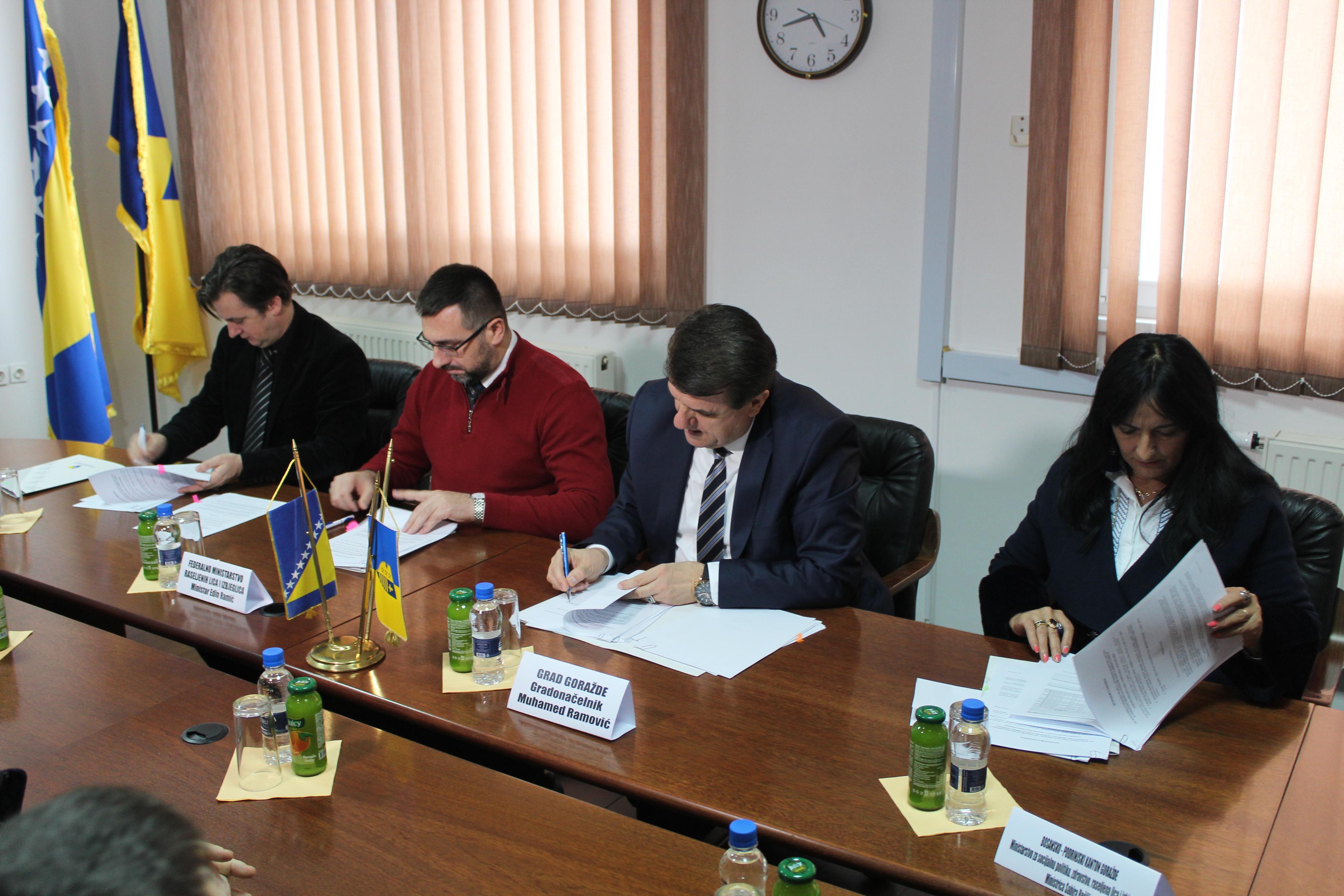 U Goraždu potpisan sporazum o realizaciji projekata vrijednih oko 5,5 miliona maraka - Avaz