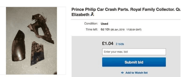 Na eBayu možete kupiti dijelove Land Rovera u kojem je princ Filip doživio sudar