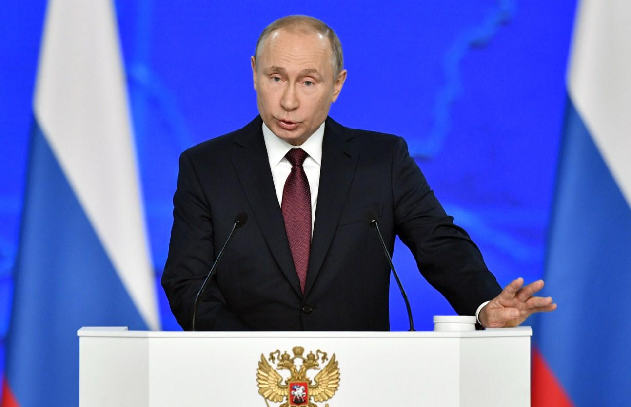 Vladimir Putin tokom obraćanja parlamentu - Avaz
