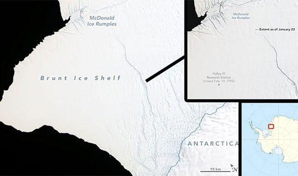 NASA ističe da je stvaranje ovih pukotina zapravo dio životnog ciklusa ledenog brijega - Avaz