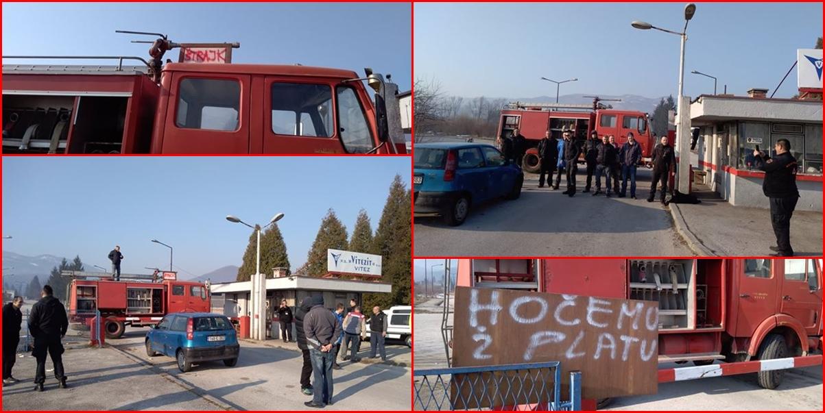 Radnici "Vitezita" u štrajku: Ovako mi slavimo Dan nezavisnosti BiH