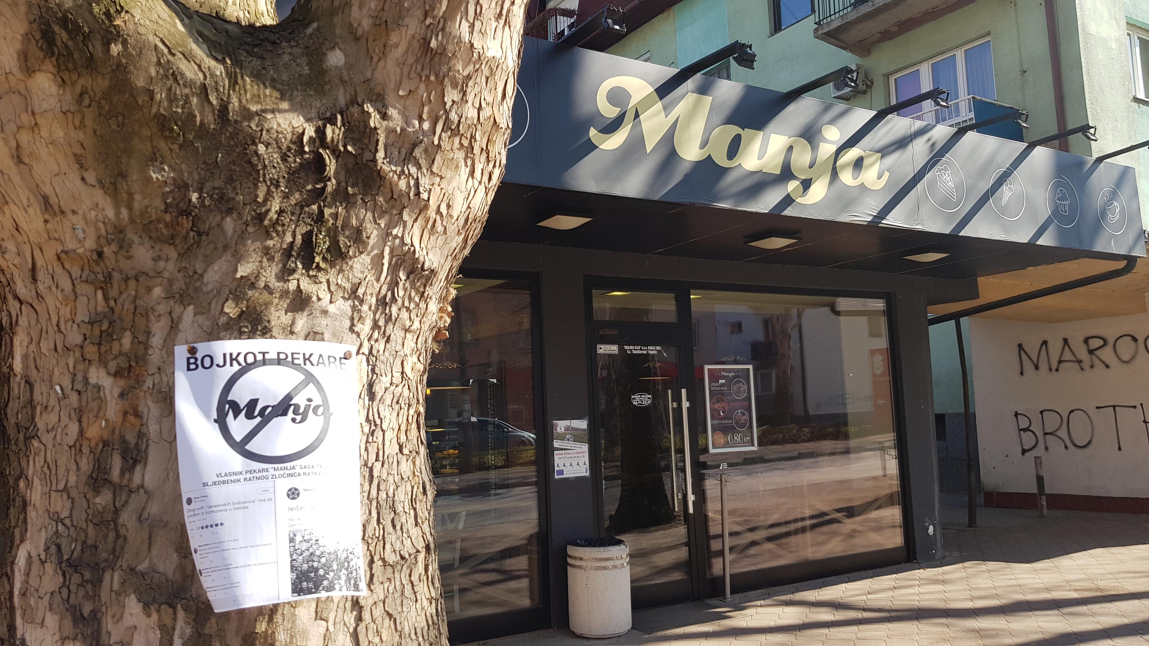 Nakon bojkota na društvenim mrežama, građani lijepe letke oko pekare "Manja"